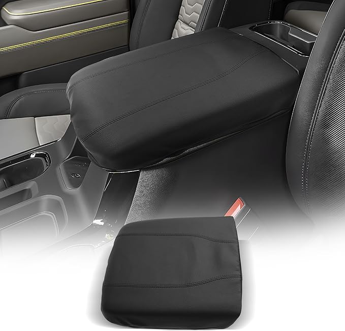 CDEFG for 2024 2025 2026 GMC Sierra EV Center Console Cover Armrest Box Cover Sierra EV Accessories Console Arm Rest Protector