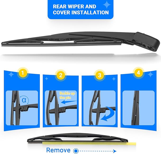 Windshield Wiper Blades Replacement for Subaru Forester 2019 2020 2021 2022 2023 2024 Original Factory Quality Front Rear Wipers Blade Set for My Car - 26" 17" 14" (Pack of 3)