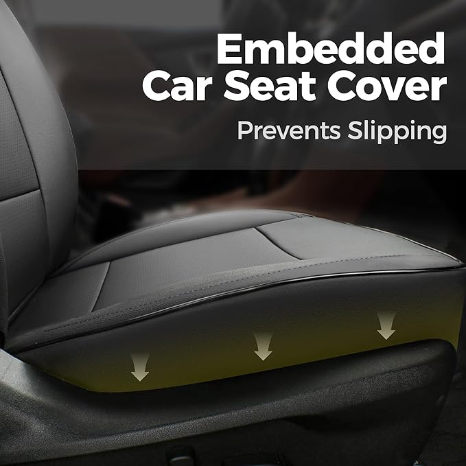 GIANT PANDA Full Set Car Seat Covers Customized Jeep Wrangler TJ Rubicon Sahara Sport X Unlimited 2003 2004 2005 2006, Faux Leather (Black&Blue)