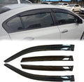 Side Window Visor Vent Deflectors,4pcs Out-Channel Tape On Dark Smoke Sun Rain Guards fit for 2010-2016 Buick LaCrosse 94215