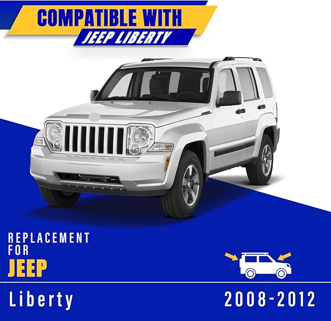 3 wipers Replacement for 2008-2012 Jeep Liberty, Windshield Wiper Blades Original Equipment Replacement - 19"/19"/14" (Set of 3) U/J HOOK
