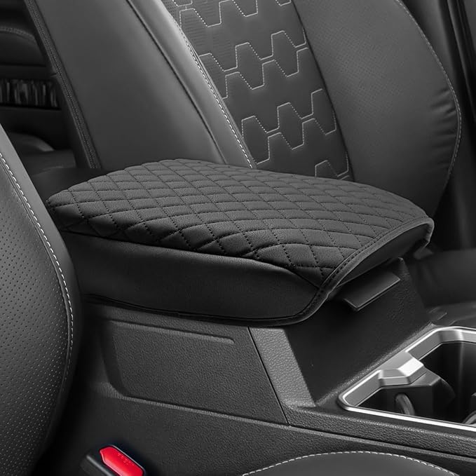 Shademax Custom for 2026 2025 Toyota 4Runner Center Console Cover Armrest Cover for 4Runner Accessories 2025 Arm Rest Cushion Pad Leather Middle Console Cover Armrest Seat Box Protector Anti-Scratch