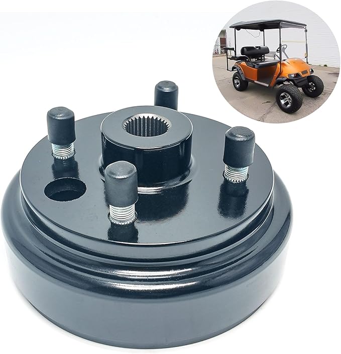 LOSTAR Golf Cart Brake Drum Hub Assembly with 30 Splines Compatible with 1991-up EZGO TXT RXV Marathon Medalist 4 Cycle Gas Replaces 21807G1