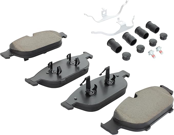 Premium Semi-Metallic Front Brake Pads (1001-1549M) Compatible with Audi A6 2017-2018, Audi A6 Quattro 2012-2019, Audi A7 Quattro 2012-2018, Audi A8 Quattro 2011-2016