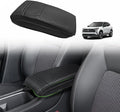 Muslogy Center Console Armrest Cover Compatible with Nissan Kicks S SV SR 2025 Comfort Armrest Pad Arm Rest Cushion Vegan Leather Protector 1-Inch Extra Thick