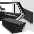 Fosmon Garage Wall Protector for Car Doors (4 Packs), 3/4" Ultra Thick Garage Wall Bumper Guard with EVA Foam (Up to 300LB Impact) and Mesh Self Adhesive Padding for Warehouse Parking Assist- Black