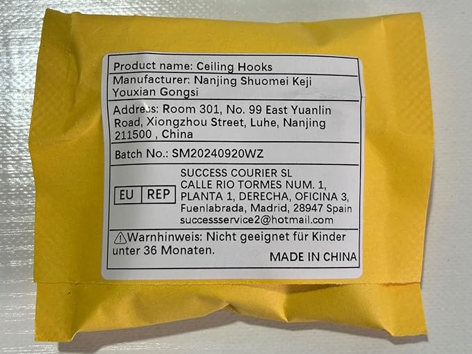 Stainless Steel Ceiling Hooks & Wall Hangers - Heavy Duty M6 Screw Mount, Rust-Proof Anchor Straps for Garage, Outdoor, Storage (4-Pack)
