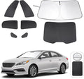 TINGLU Window Shades for Hyundai Sonata Sedan 2015 2016 2017 2018 2019 Accessories Car Side Full Windows Rear Triangular Windshield Sun Shade Sun UV Rays & Privacy Protection for Camping 8PCS