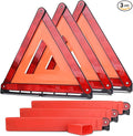 aikko Safety Triangle Kit Road Emergency Warning Reflector Roadside Reflective Early Warning Sign, Foldable 3 Pack of Emergency Car Kit