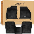 LASFIT Floor Mats Fit for Lincoln Continental 2020 2019 2018 2017, All Weather Floor Liner TPE Custom Fit Car Mats for Lincoln Continental 1st & 2nd Row Rubber Mats, Black,Tasteless