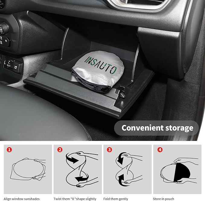 INSAUTO for Jeep Patriot Windshield Sun Shade for Jeep Renegade SUV 2015-2024 2025, Front Foldable Sunshade for 2017 Jeep Patriot SUV Car Sun Visor Cover Blocks UV Rays Keep Your Car Cooler