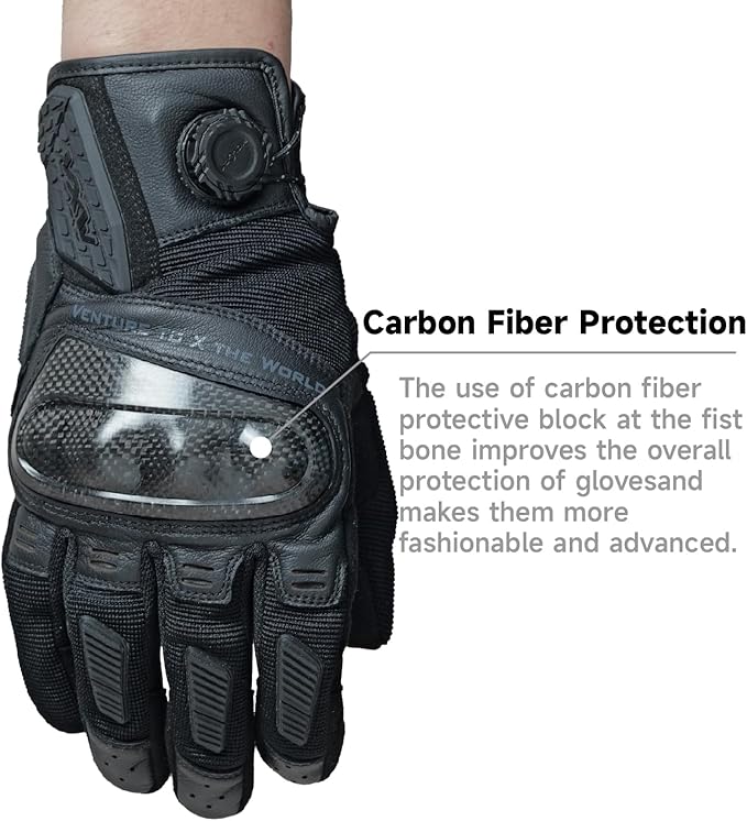 VXW High Protection Motorcycle Gloves for Men - Gel Palm Sliders& Joints Protection Design, High-Speed Sports Gear for MTB/ATV/BMX/Motocross/Racing/Dirt Bike Gear