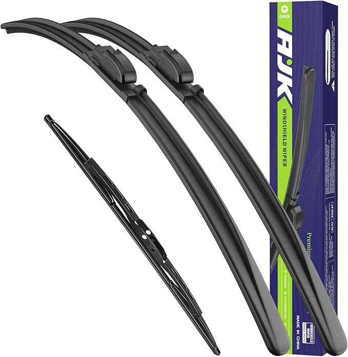 AJK Wiper Blades for Chevrolet Blazer 2019 2020 2021 2022 2023 2024, 2 Piece All Weather OEM Quality Automotive Replacement Windshield Wiper Blades for My Car