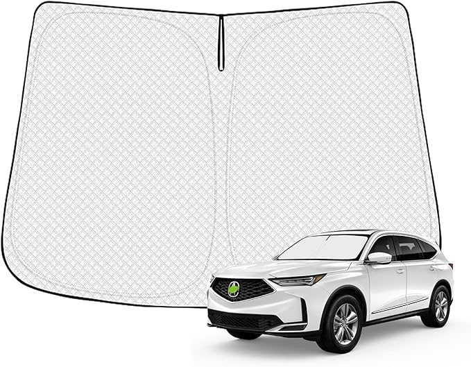 Windshield Sun Shade for 2021-2025 2026 Acura MDX Accessories Thicken 6-Layer Front Window Sunshade Cover Sun Visor Protector Foldable Block UV Rays Keep Vehicle Cool
