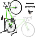 Vertical Bike Stand,Freestanding Space-Saving Bike Rack with Adjustable Height for Wheels Sizes up to 29”,Indoor Bike Storage Rack for Garage & Apartment, Upright Bicycle Floor Holder for MTB Road