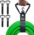 Extension Cord Holder Organizer 3 in 1 Multifunction, 4 PCS Heavy Duty Storage Straps with Carrying Handle and Grommet Fit Extension Cords, Cables, Ropes, Garden Water Hoses Carrying and Hanging