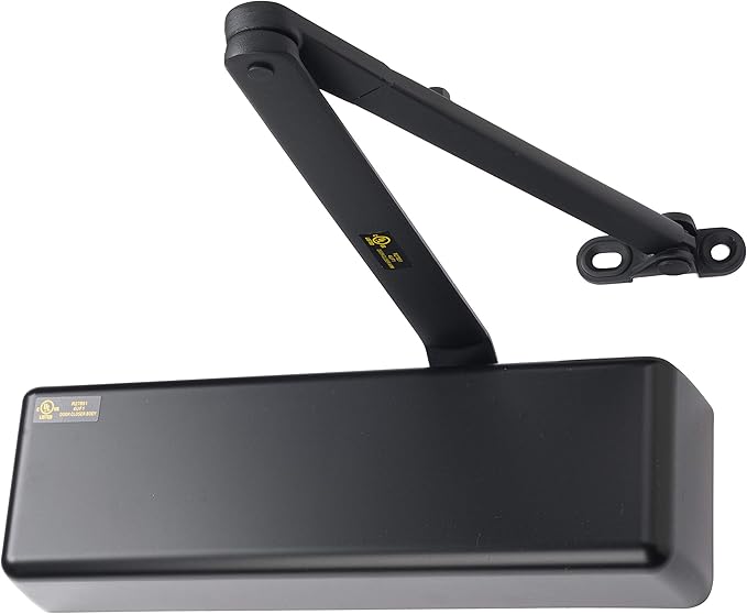 Lawrence Extra Heavy Duty Door Closer Commercial Grade 1 - Adjustable 6-Speed Delayed-Action Door Control with 3 Pistons – Flexible Installation with Included Hardware - Embassy Series LH8016