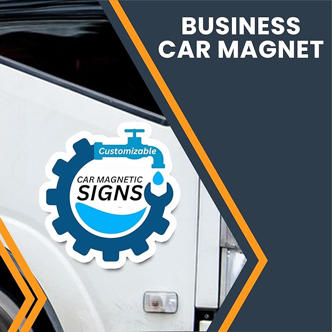 Magnet Me Up Customizable and Personalized Automotive Magnet Decals (Custom Size)