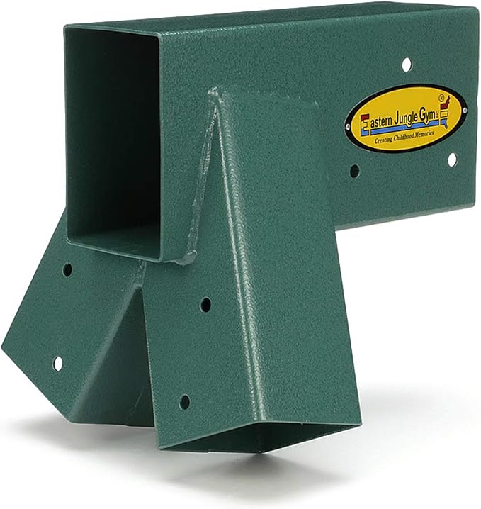 Eastern Jungle Gym Easy 1-2-3 A-Frame Swing Set Bracket Heavy Duty for EZ, Simple Install - DIY Swing Set Parts Green
