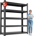Heavy Duty Metal Storage Rack Shelving for Garage, 5 Tier Shelving Unit - Garage Storage Shelf, Industrial Utility Shelving, Durable Metal Shelf Organizer 24" D x48 W x87 H