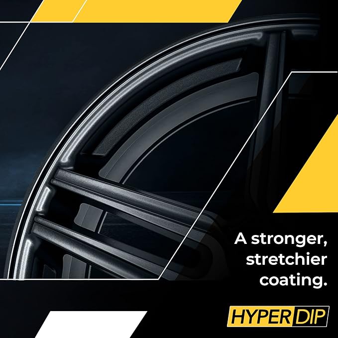 DipYourCar HyperDip Peelable Car Paint in a Can - Automotive Spray/Aerosol Auto Protection and Color for Wheels, Emblems, Mirror, and More - Frozen Black