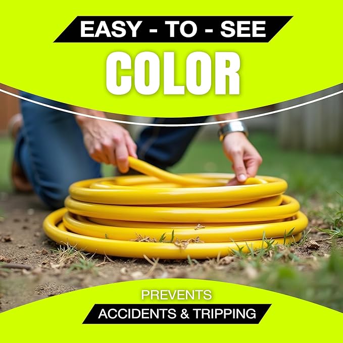 3ft Outdoor/Indoor Extension Cord 10/3 Gauge Ultra Heavy Duty 3 Prong SJTW, Waterproof, Flexible Cold-Resistant Long Power Cord,15A 125V 1875W, Yellow by LifeSupplyUSA