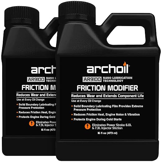 Archoil AR9100 Friction Modifier Value Pack - Two 16oz Bottles of AR9100 for Two Powerstroke Treatments…