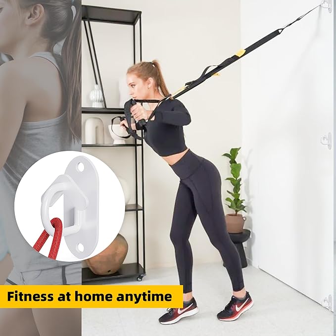 Resistance Band Wall Anchors System, Wall Mount Workout Anchors for Exercise Bands