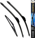 3 x OEM Wiper Blades, Replacement Wiper Blades for Nissan Rogue 2014-2023/Nissan Pathfinder 2013-2013, (26“ & 17” Front Wipers + 12” Rear Wiper Blades)