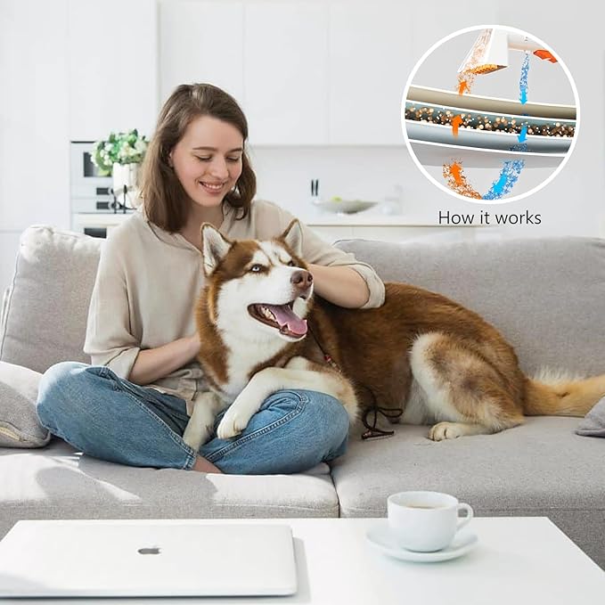 Portable Carphcleaner & Upholstery Cleaner Machine - Multi-Surface Carpet Shampooer with Powerful Suction, Handheld Spot Cleaner for Pets, Stains, Auto Detailing, Furniture, Couch, Car Seats (Silver)