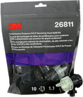 3M Performance Pressure HVLP Atomizing Head Refill Kit, 26811, Size 1.1, Yellow, for use Performance Industrial Spray Gun, 10 Pack
