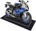 Motorcycle Mat 78 x 31 Inch Garage Floor Rug Washable Parking Mats for Garage Floors Non Slip Oil Absorbent Pad Rubber Backing Layer Protects Floor from Spills Drips Stains(Basic Style)