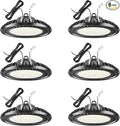 6 Pack 400W LED High Bay Light 56000LM 5000K 120VAC UFO Light IP65 Waterproof Dimmable Commercial Bay Lighting for Workshop|Garage|Factory -ETL&DLC Listed
