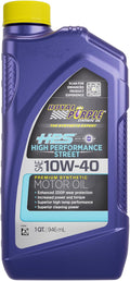 Royal Purple 31140 HPS 10W-40 High Performance Street Synthetic Motor Oil with Synerlec - 1 Quart Bottle