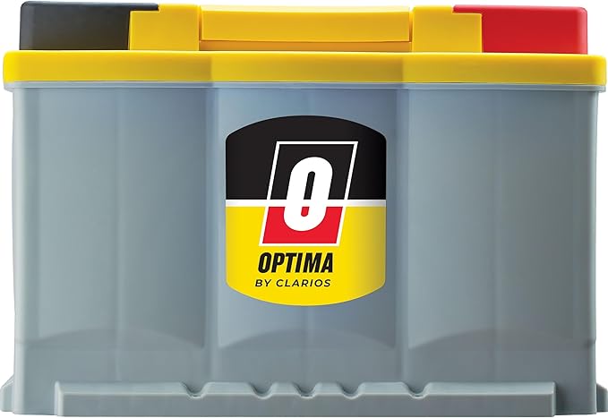 OPTIMA Batteries High Performance DH6 YellowTop Dual Purpose Sealed AGM Car, Truck and SUV Battery, 800 CCA, Maintenance Free, Versitile Mounting, BCI Group Size 48