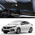 Custom Fit Civic Windshield Sunshade for 2016-2021 Honda Civic Accessories Front Window Shades Cover for Windshield Sun Visor Screen Protector 210T Reflective Blocks UV Rays Heat Damage Keep Cool