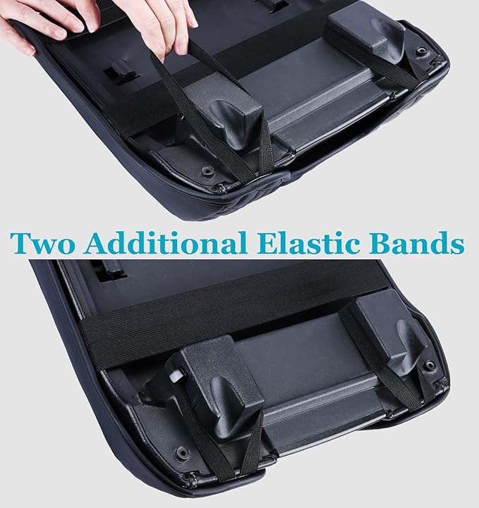 Center Console Cover for Ford F150 2015-2020, Armrest Cover for F250 F350 F450 2017-2022, Expedition 2018-2024, PU Leather Car Truck Interior Accessories Middle Console Cover, Bucket Seat