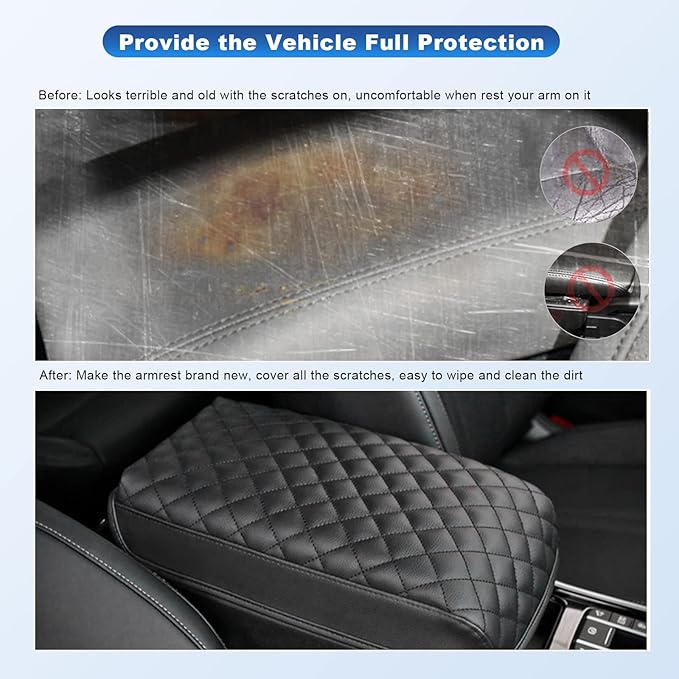 CDEFG Sorento Center Console Cover: Armrest Cover Center Console Pad for 2021 2022 Sorento Car Interior Accessories Arm Rest Protective Cover Scratch Resistance