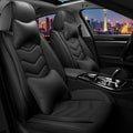 Car Seat Covers for Chrysler Pacifica 2004-2025, Stylish Sport Seat Cover, Premium Nappa Leather Car Seat Cover. Automobile Seat Covers Sets.(Luxury 2 Seats/Pure Black)