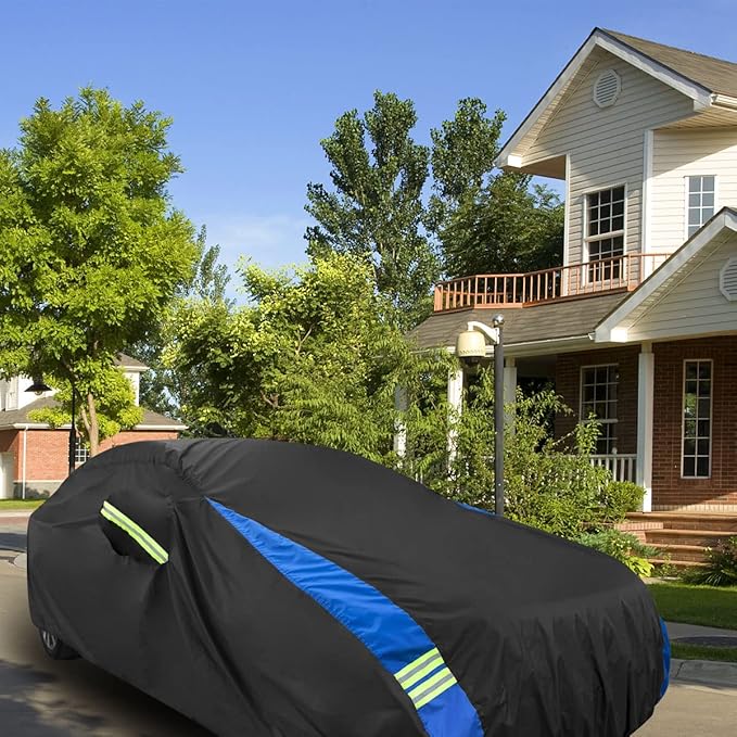 Avecrew Car Cover Waterproof All Weather for Automobiles, Outdoor Heavy Duty Full Exterior Covers for Sedan(194"-208")