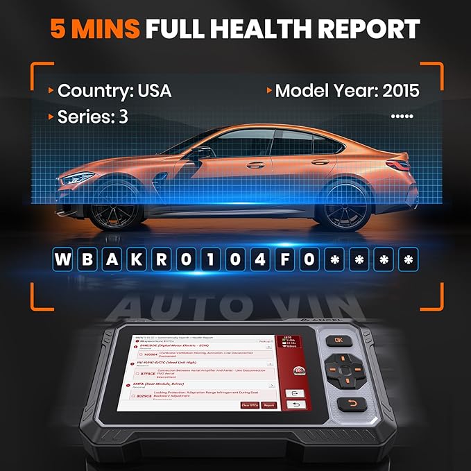 ANCEL OBD2 Scanner FX6100 Bidirectional Scan Tool, All Systems Car Scanner Diagnostic Tool with Active Test, 15+ Reset Services, Oil Light/EPB/BMS/ABS Bleeding/SAS Reset, CAN-FD, AutoVIN, Free Update