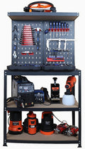 Prostormer Workbench, 31.5 inch Multipurpose Garage Work Bench Table with Peg Board Hook Kit for Home, Garage, and DIY Projects
