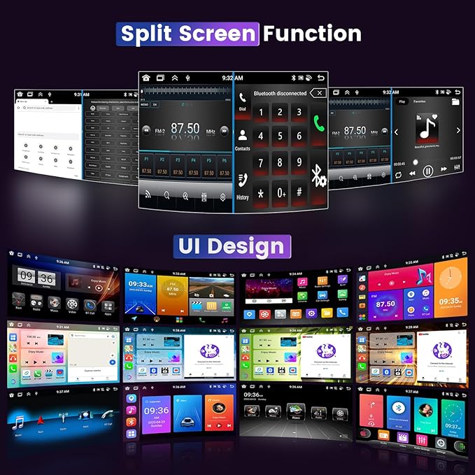 8 Core 4G+64G Car Stereo for Toyota Corolla EX 2007-2012 5G WiFi DSP/32EQ Wireless Carplay Android Auto, 9 Inch 1280 * 720 IPS Touch Screen Car Radio with BT 5.0/Mirror Link/GPS Backup Camera
