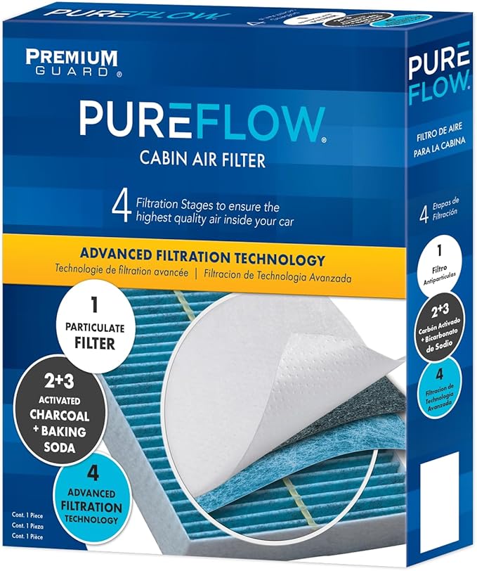 PG Cabin Air Filter PC6176X | Fits 2011-2023 Dodge Charger, 2011-2023 Chrysler 300, 2011-2023 Dodge Challenger
