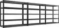 REIBII 48.2''W Garage Shelving Heavy Duty Metal Shelving 3000LBS Storage Shelves Adjustable Metal Shelves Industrial Garage Shelf for Warehouse Basement, 3 Pack