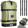Motorcycle Saddle Bag, 30L Waterproof Motorcycle Tail Bag, 2 Size and 3 Color Options Travel Bag, PVC Bag, Rear Seat Bag, Field Green GT-30GN