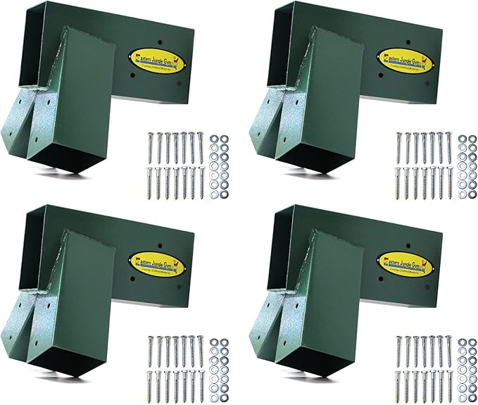 Eastern Jungle Gym Easy 1-2-3 A-Frame Swing Set Brackets Pack of 4 Brackets