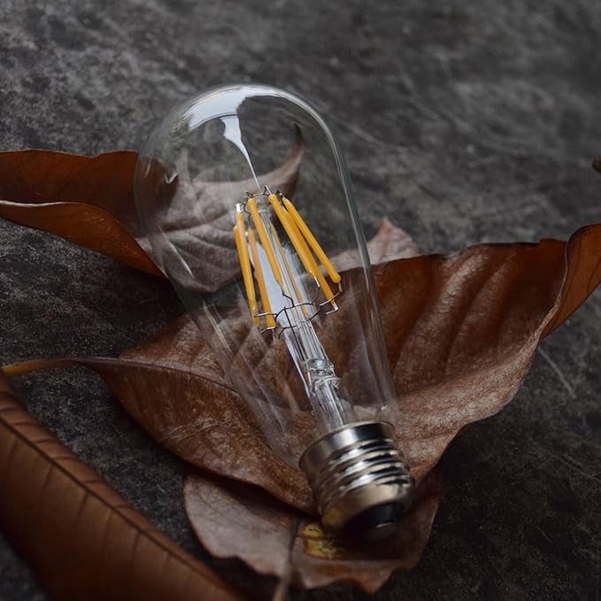 LED Edison Bulb 4W,Antique 40W Vintage Edison Bulb,E26 Light Bulb Non Dimmable Led Bulb 450 Lumens 2300K Amber Warm,Pack of 12