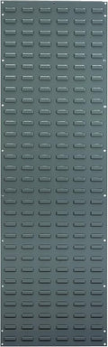 Akro-Mils 30118 Heavy Duty Wall Mount Garage Storage Steel Louvered Panel | Wall Storage Bin Hanging Organizer System for AkroBins, 18-Inch W x 61-Inch H, Grey, Single