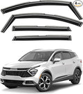 Window Deflectors Smoke Tinted In-Channel Side Window Vent Visor Deflectors Rain Guards Compatible with Sportage 2023-2025 -4pcs. GW0725
